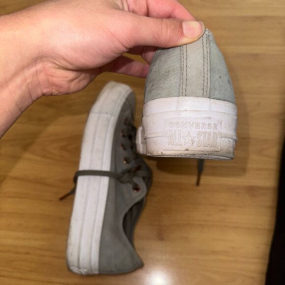 Sage Green Platform Converse - Picture 4 of 6